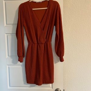 Rust color dress